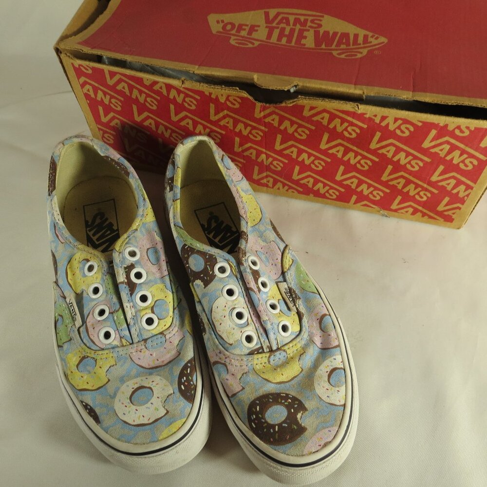 RARE VANS X ODD FUTURE Authentic (OF DONUT) SCUBA BLUE Size 5 Women